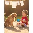 thumbnail image 6 of BemeyourBBs Toddler Baby Boy Baseball Outfits Infant Boys Summer Clothes Letter Baseball Embroidery Short Sleeve T Shirt and Plaid Shorts Set, 6 of 9