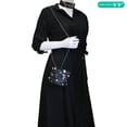 thumbnail image 2 of Pre-Owned Chanel About Pearls Mini Quilted Lambskin Leather Drawstring Bucket Crossbody Bag Black, 2 of 13