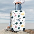 thumbnail image 4 of Uemuo Turtles And Corals Printed Washable Luggage Cover - Fashion Suitcase Protector Fits 18-32 Inch Luggage -, 4 of 9