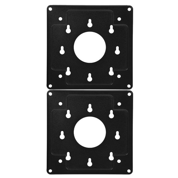 FUEENIRVA Monitor Reinforcement Plate Black 2Set 4.3x4.3x0.2in