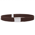 thumbnail image 2 of Buyless Fashion Kids Toddlers Baby Adjustable Elastic Stretch Belt with Silver Buckle - 5101-Brown, 2 of 8