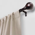 thumbnail image 5 of Better Homes & Gardens 1" Oil-Rubbed Bronze Metal Ball Single Curtain Rod 32-120", 5 of 8