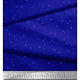 thumbnail image 2 of Soimoi Polyester Crepe Fabric Stars Shirting Printed Fabric 1 Yard 52 Inch Wide, 2 of 3
