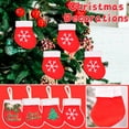 thumbnail image 2 of Elainilye Fashion 16PC Christmas Stocking Kids Gift Bag Christmas Mini Socks Christmas Decorations for Home Xmas Pendant,Red, 2 of 9