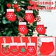 thumbnail image 1 of Fiudx Liquidación de ahorros de verano Bolsa de regalo para niños con calcetines navideños, mini calcetines navideños, colgante, accesorios para arreglos navideños, 1 of 7