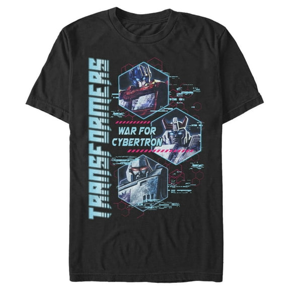 Men's Transformers War for Cybertron Characters  Graphic Tee Black X Large