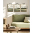 thumbnail image 2 of Drsoum Vintage Landscape Wall Art Abstract Meadow Field Wall Prints Classic Retro Farmhouse Rustic Decorations for Office Bedroom 11x14in3pcs Natural Framed, 2 of 7