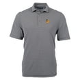 thumbnail image 2 of Men's Cutter & Buck Black Baylor Bears Throwback Logo Virtue Eco Pique Stripe Recycled Polo, 2 of 3
