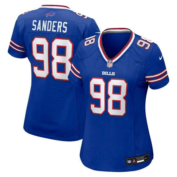 Women's Nike T.J. Sanders Royal Buffalo Bills Team Game Jersey