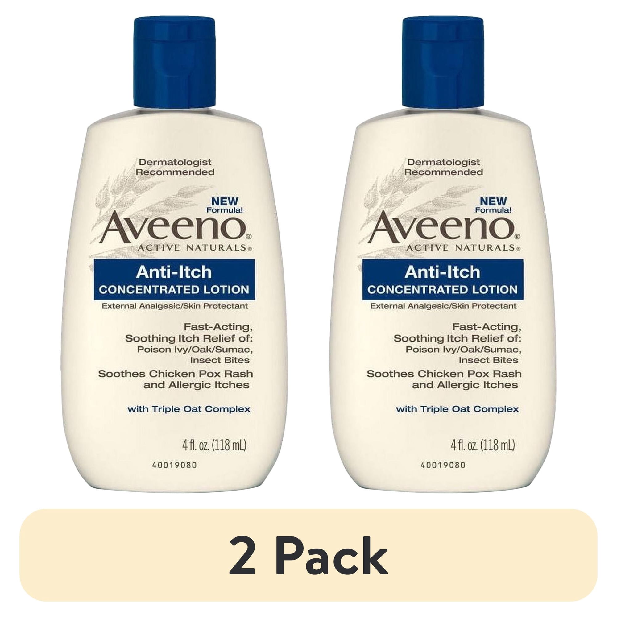 (2 pack) Aveeno Anti-Itch Concentrated Lotion - 4 oz