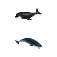 thumbnail image 2 of Juego de 2 figuras de acción de ballenas marinas, animales, juguetes marinos, juego de regalo para niños estilo 6, 2 of 2