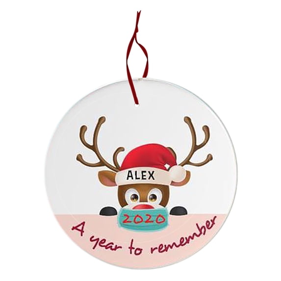 JeashCHAT Christmas Decorations Indoor Christmas Ornaments 1pcsChristmas Ornaments Santa Claus Masked Souvenir Tree Hanging Ornaments