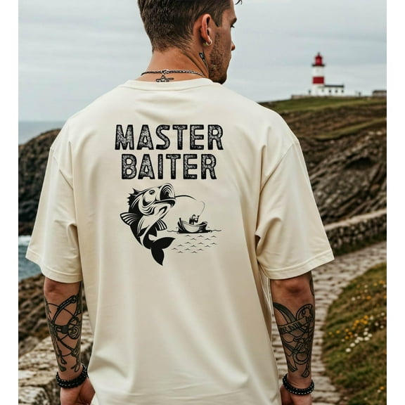 Master Baiter Retro Graphic T-Shirt, Bass Shirt Desgn