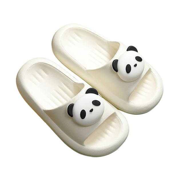 Chaussons Filles Doux EVA Décontractés pour Tout-Petits avec Imprimé Panda Adorable pour Confort et Style Intérieur Extérieur