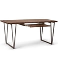 thumbnail image 3 of Simpli Home Ryder SOLID WOOD Modern Industrial 66 inch Wide Writing Office Desk in Natural Aged Brown, 3 of 10