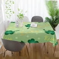 thumbnail image 5 of Coolnut Glittering Clover Rectangle TableclothSt. Patrick's Day Kitchen Decoration Dinner Rectangular Table Cover for Party Holiday Hotel BBQ-Machine Washable 60x60In, 5 of 7