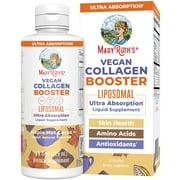 MaryRuth Organics | Collagen Booster Liposomal | Vitamin C, Vitamin E, Zinc, Copper | Maple Hot Cocoa Flavor | Vegan, Sugar Free | 7.6 fl oz / 225ml