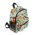 thumbnail image 2 of FORMRS School Backpack with Front Zippered Pocket 12" Student Travel Daypack, Light Green Floral Pattern, 2 of 6