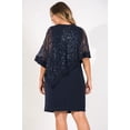 thumbnail image 2 of R&M Richards Short Plus Size Mother of the Bride Dress 8749W, 2 of 3