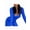 Blue, variant on Women'S Workout Seamless Jumpsuit Yoga Ribbed One-Piece Long Sleeve Leggings Romper Brown M