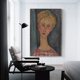 thumbnail image 3 of Póster de arte en lienzo y cuadro impreso de Amedeo Modigliani (111), póster de arte de pared, póster de decoración de dormitorio familiar moderno de 12 x 18 pulgadas (30 x 45 cm), 3 of 6