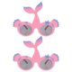 thumbnail image 1 of KAKOWELY 2 piezas de decoraciones para fiestas de sirena, gafas con temática de sirena, accesorios para fotomatón de animales, decoraciones de cumpleaños de sirena para niñas, 1 of 5