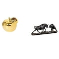 thumbnail image 1 of Estatua decorativa,Escultura de frutas para decoración del hogar para escritorio interior.,Figura de cerámica para escritorio,Estatua de escritorio,Figura decorativa de pelea de toros y osos, 1 of 8