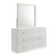 thumbnail image 2 of New Classic Furniture Europa Wood Dresser with Mirror in White, 2 of 7