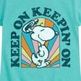 thumbnail image 3 of Peanuts - Keep On  - Toddler And Youth Girls Short Sleeve Graphic T-Shirt, 3 of 6