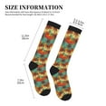 thumbnail image 4 of Sikiie Colorful Hawaii Palms 1 Pairs Compression Socks for Men and Women 15-20 mmHg Running Support Socks, 4 of 7