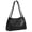 Black, variant on Soft Genuine Leather Shoulder Hobo Bag, Top Magnetic Snap Closure Purse, Handcrafted for Women