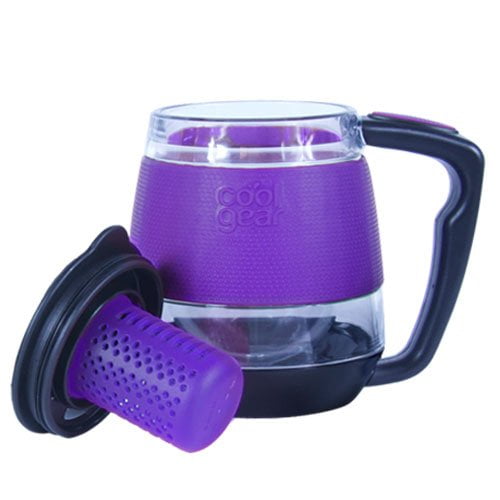 Cool Gear 11oz Tea Infuser Desktop Double Wall Insulated Mug Loose Leaf