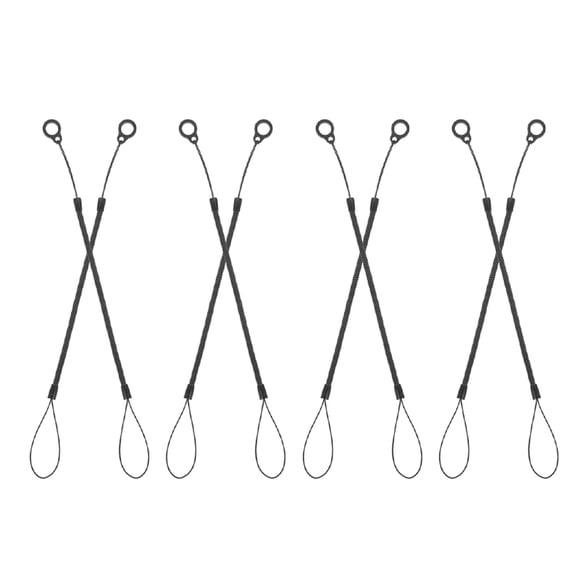LEORX 8Pcs Coiled Spring Stylus Lanyard with High Elasticity and Durability Minimalist Design