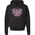 thumbnail image 2 of Inktastic Breast Cancer Cool Wings Adult Hoodie Sweatshirt, 2 of 4