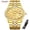 Gold, variant on Watches for Men,Luxury Round Big Face Business Dress Analog Quartz Mens Wristwatch Gifts for Men