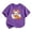 A3-Purple, variant on Girls Short Sleeve T-Shirts Kids Halloween Cute Ghost Print Tops Crewneck Tees (A3-Black 7-8 Years)