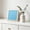 Sky Blue, variant on 10"×10" Wooden Letter Board with Border, Message Board with Alphabet Number Set, Modern Rim for Home Office Decor, Ideal for Party Event Workspace Display