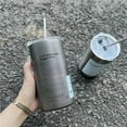 thumbnail image 4 of Bewildely Taza de agua con pajita, botellas de café, hervidor de viaje para acampar, taza portátil de acero inoxidable, termo de cocina, recipiente para Juegos de servir café y té tipo 5 Bewildely HA073404-05, 4 of 6