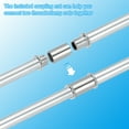 thumbnail image 4 of Uxcell Straight Pipe Lamp Stems Rod Kit, M10 200mm l Rod with Nut, Silver Tone 4 Set, 4 of 6