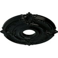 thumbnail image 3 of Ekena Millwork 18"OD x 4"ID x 5/8"P Attica Ceiling Medallion (Fits Canopies up to 5"), Hand-Painted Black Pearl, 3 of 6