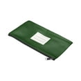 thumbnail image 3 of Uxcell 11x6" Money Bank Deposit Bag with Zipper, Leatherette Cash Coin Check Pouch with Clear Window, Green, 3 of 6
