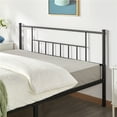 thumbnail image 2 of Yaheetech Metal Bed Frame with Headboard & Footboard,Queen Size, Black, 2 of 10