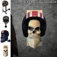 thumbnail image 1 of Muyoka Soporte para casco de calavera de motocicleta, soporte para casco, esencial para entusiastas de las motocicletas, decoraci贸n de pared de cabeza de fantasma con resina, 1 of 7