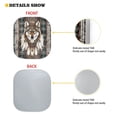 thumbnail image 5 of Renewold Windshield Sun Shade 2 Pieces Foldable Car Front Window Sunshade Universal Fit Most Cars SUV Truck Van, Southwestern American Tribal Tribal Wolf, 5 of 6