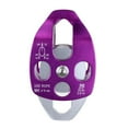 thumbnail image 2 of Langgg 32KN Double Pulley for Hauling System Climbing Rescue Dragging Arborist Purple, 2 of 9