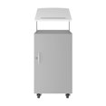 thumbnail image 2 of Hirsh Metal Mobile Locking Podium for Classroom or Office Arctic Silver/White, 2 of 5