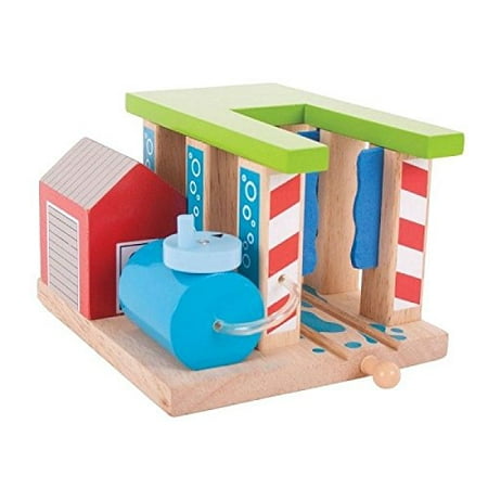 Wooden Train Washer - Other Major Wooden Rail Brands areWalmartpatible, Keep your fleet of engines looking their best with a quick scrub and polish! By Bigjigs