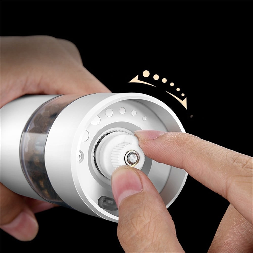 Pepper Grinder Rechargeable Electric Salt Adjustable Coarseness Spices Grinders