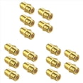 thumbnail image 1 of Conector de Cable Coaxial de 15 Piezas, Adaptador Chapado en RG6 Tipo F Hembra una Hembra Extensor de Cable Coaxial para Cables de TV, 1 of 5