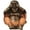 Orange, variant on Stoneage Arts Buddha - Monk Bring Joyful Energy Evoking The Pictorial Maxim See No Evil, Hear No Evil, Speak No Evil (Orange, NoHear, 4 Inch)